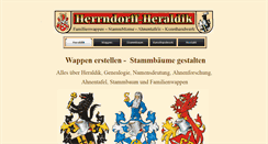 Desktop Screenshot of herrndorff-heraldik.de